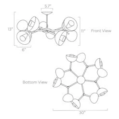 Color Alegria Flush Mount 30" -Cozy Light World ISO 51000F alegria flush mount