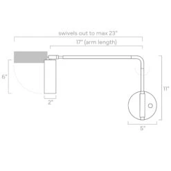 Color Reader Swing Arm Sconce - 17" Arm 24 Color Reader Swing Arm Sconce - 17" Arm -Cozy Light World ISO 60128 Reader Swing Arm Sconce