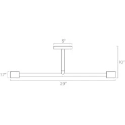 Color Pilot Flush Mount 29" -Cozy Light World ISO 60230 pilot flush mount 29