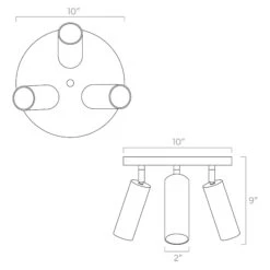 Color Pose Flush Mount -Cozy Light World ISO 60330 Pose Flush Mount