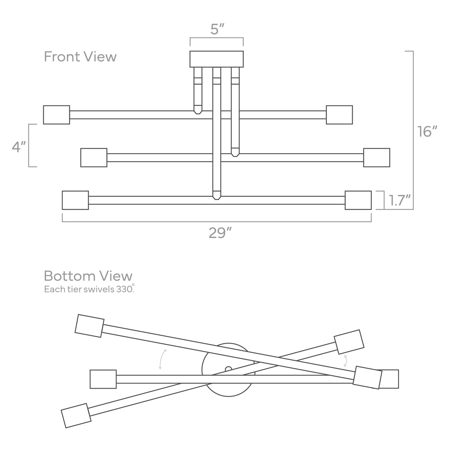 Color Commander Flush Mount 29" 5 Color Commander Flush Mount 29" - Image 5