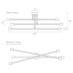Color Commander Flush Mount 47" -Cozy Light World ISO 60631 Commander 47 Flush Mount da5a7e1f 7025 4063 9ba6 5b8538b0a530
