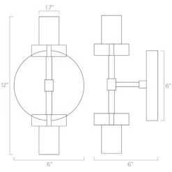 Bianca Sconce 12" -Cozy Light World ISO 70220 Bianca Sconce 12