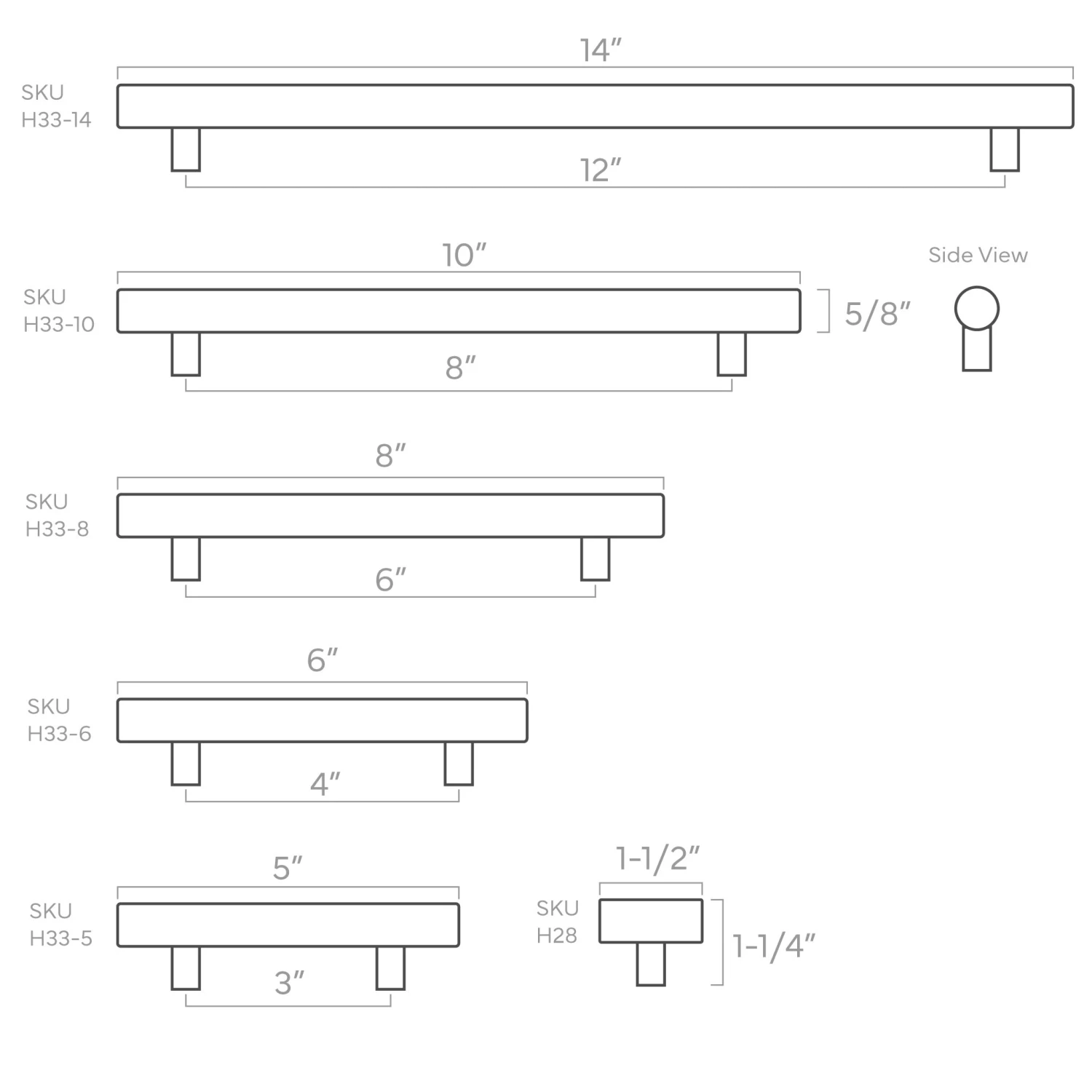 Color Swift Pull - Nickel 2 Color Swift Pull - Nickel - Image 2
