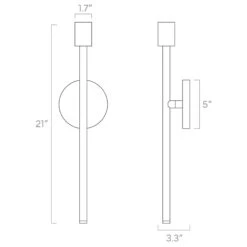 Color Major Sconce 21" 24 Color Major Sconce 21" -Cozy Light World ISO major sconce 21