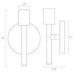 Color Major Sconce 9" -Cozy Light World ISO major sconce 9