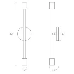 Color Pilot Sconce 23" 24 Color Pilot Sconce 23" -Cozy Light World ISO pilot sconce 23