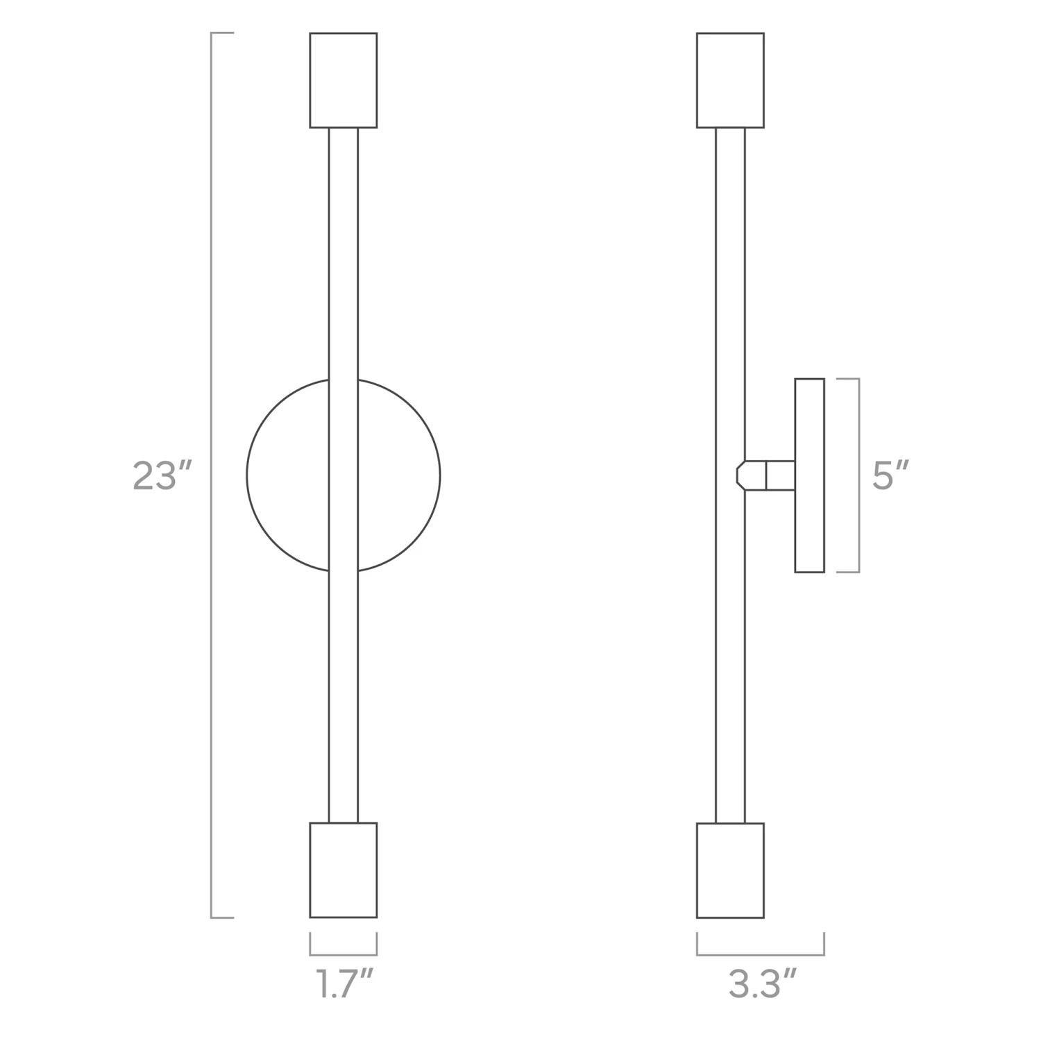 Color Pilot Sconce 23" 5 Color Pilot Sconce 23" - Image 5