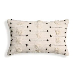 Threaded Swedish Tuft Pillow Cover - 18" X 18" -Cozy Light World PA2 1220 WB threaded swedish tuft pillow cover 1