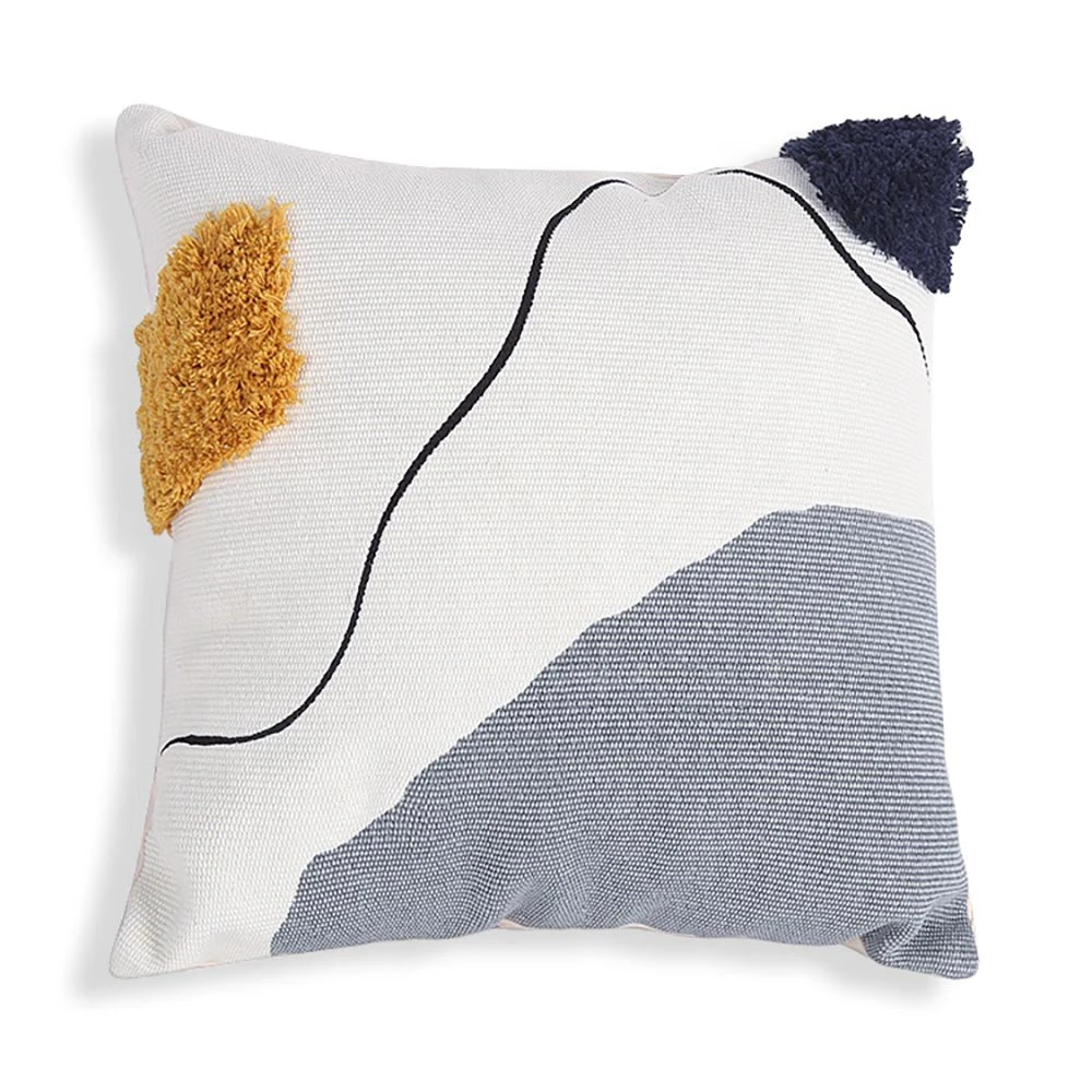 Blot Abstract Shag Pillow Cover - 18" X 18" 2 Blot Abstract Shag Pillow Cover - 18" X 18" - Image 2