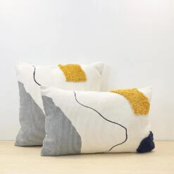 Blot Abstract Shag Pillow Cover - 18" X 18" 5 Blot Abstract Shag Pillow Cover - 18" X 18" -Cozy Light World PA3 blot abstract shag 1