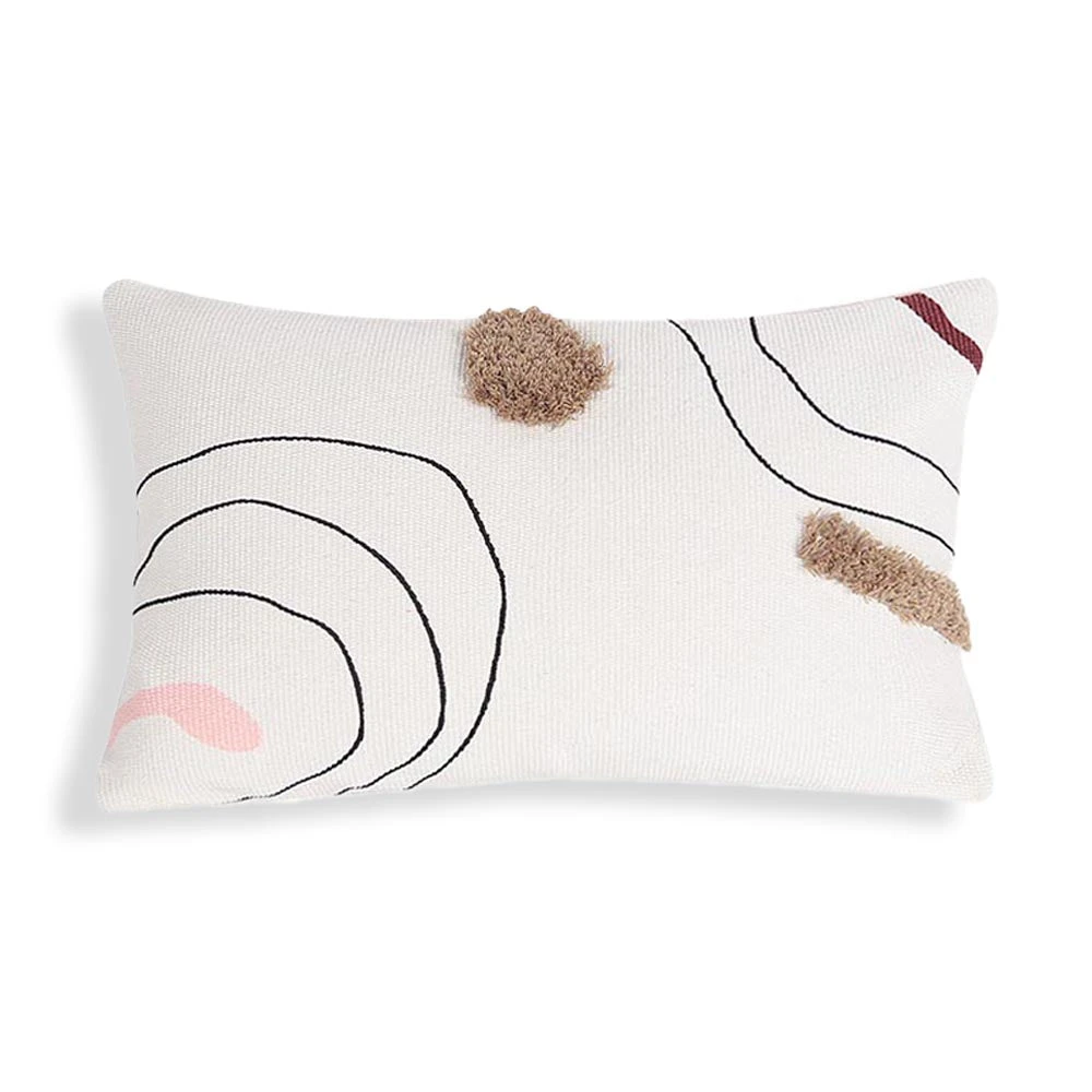 Ripple Abstract Shag Pillow Cover - 12" X 20" 2 Ripple Abstract Shag Pillow Cover - 12" X 20" - Image 2