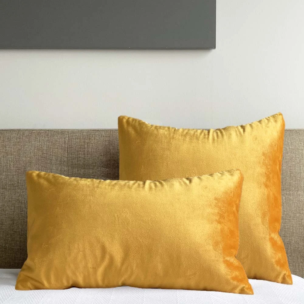 Velvet Pillow Cover - Yolk 1 Velvet Pillow Cover - Yolk