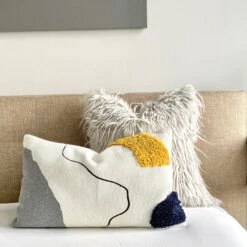 Blot Abstract Shag Pillow Cover - 12" X 20" 6 Blot Abstract Shag Pillow Cover - 12" X 20" -Cozy Light World PhotoApr24 52808PM