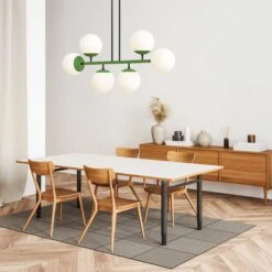 Color Big Axia Chandelier 24 Color Big Axia Chandelier -Cozy Light World big axia chandelier black python green dining room scene dutton brown 1