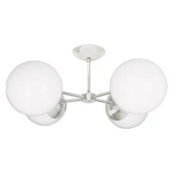 Big Orbi Flush Mount 14 Big Orbi Flush Mount -Cozy Light World big orbi globe flush mount nickel white 1 1