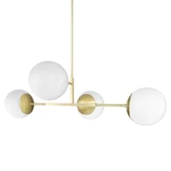 Big Status Chandelier 42" 10 Big Status Chandelier 42" -Cozy Light World big status globe chandelier 42 brass white 1