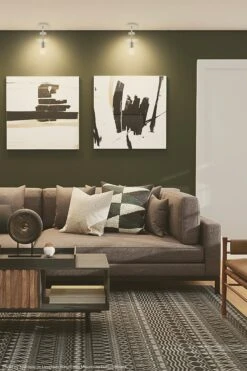 Bling Flush Mount -Cozy Light World bling flush mount nickel lighting dutton brown photo by spacejoy via unsplash 1