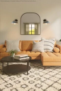 Color Cadbury Sconce 10" 24 Color Cadbury Sconce 10" -Cozy Light World cadbury flush mount 10 lagoon lighting dutton brown photo by spacejoy via unsplash 1