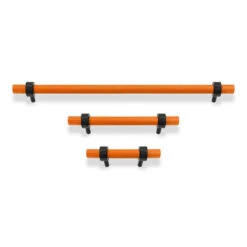 Color Caliber Pull - Black -Cozy Light World caliber pull hardware black orange 1
