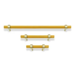 Color Caliber Pull - Brass 32 Color Caliber Pull - Brass -Cozy Light World caliber pull hardware brass ochre 1