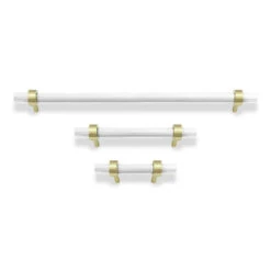 Color Caliber Pull - Brass 24 Color Caliber Pull - Brass -Cozy Light World caliber pull hardware brass white 1