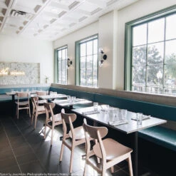 Cap Double Sconce 6" -Cozy Light World cap double globe sconce 6 black brass clear jess hicks kimberly motos clara carlsbad dining room scene 2 1