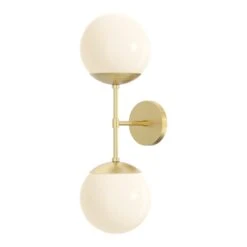 Cap Double Sconce 8" -Cozy Light World cap double sconce 8 brass brass fa301a28 80e9 4ea5 995a ae66dd2c8917