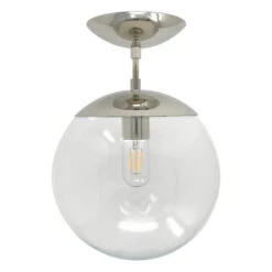 Cap Flush Mount 10" 16 Cap Flush Mount 10" -Cozy Light World cap globe flush mount 10 nickel clear 1