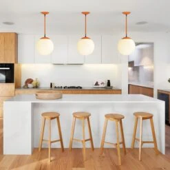 Color Cap Pendant 12" 23 Color Cap Pendant 12" -Cozy Light World cap pendant 12 black orange kitchen island scene dutton brown photo by r architecture unsplash 1 square