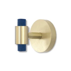 Color Tux Hook -Cozy Light World color tux hook hardware brass cobalt 1