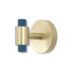 Color Tux Hook -Cozy Light World color tux hook hardware brass slate blue 1