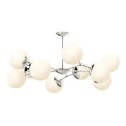 Crown Flush Mount 46" -Cozy Light World crown flush mount 46 nickel nickel