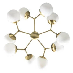 Crown Chandelier 32" -Cozy Light World crown globe chandelier 32 brass white 4 83ae54d7 b03a 4328 a6be 78a86561aff7