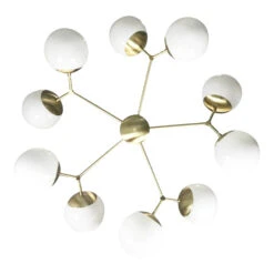 Crown Chandelier 46" 16 Crown Chandelier 46" -Cozy Light World crown globe chandelier 46 brass white 3 db3a05c6 54d9 4bdc 94f7 706a049a4242