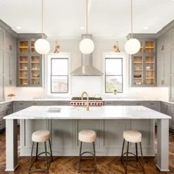 Cap Pendant 12" 13 Cap Pendant 12" -Cozy Light World globe pendant 12 brass white scene 1