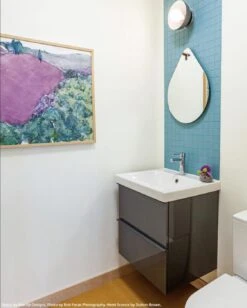 Color Hemi Sconce 10" 23 Color Hemi Sconce 10" -Cozy Light World hemi sconce 10 nickel barely vanity lighting dutton brown space by exactly designs photo by bob foran photography 1