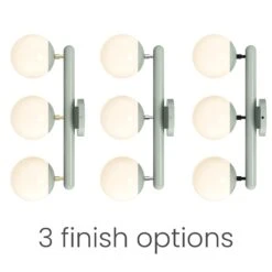 Color Icon 3 Sconce -Cozy Light World icon 3 sconce 3 finish options