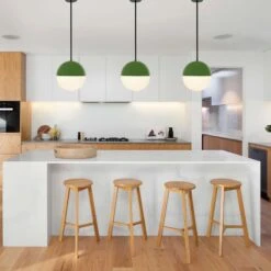 Color Lure Pendant 12" 23 Color Lure Pendant 12" -Cozy Light World lure pendant 12 black python green kitchen island lighting photo by r architecture unsplash