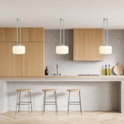 Color Maxo Pendant 13" 24 Color Maxo Pendant 13" -Cozy Light World maxo pendant black spa kitchen island scene dutton brown 1 square