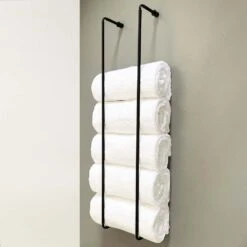 Throne Towel Rack 36" 18 Throne Towel Rack 36" -Cozy Light World office towel rack 40 black 2
