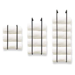 Throne Towel Rack 24" 18 Throne Towel Rack 24" -Cozy Light World office towel rack all sizes black 1