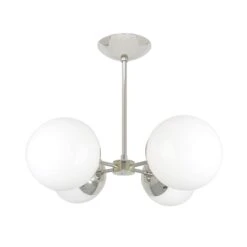 Orbi Chandelier -Cozy Light World orbi globe chandelier nickel white 1