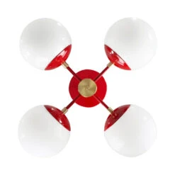 Color Orbi Chandelier 27 Color Orbi Chandelier -Cozy Light World orbi globe flush mount 20 brass red white 2