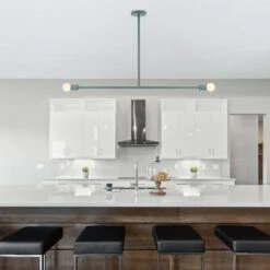 Color Pilot Pendant 47" -Cozy Light World pilot pendant 47 black lighting dutton brown kitchen island photo by kyle jewell via unsplash 1