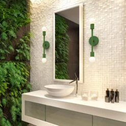 Color Pilot Sconce 17" -Cozy Light World pilot sconce 17 black python green bathroom vanity lighting dutton brown 1 square a4e0036c 67d7 46f8 b171 b24bc0b9ce4e