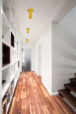 Color Reader Flush Mount -Cozy Light World reader flush mount ochre hallway lighting dutton brown 1