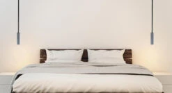 Color Reader Pendant 24 Color Reader Pendant -Cozy Light World reader pendant lighting black dove gray bedroom scene 1 ad3f1c72 0af9 49c0 b595 02d8b5299190