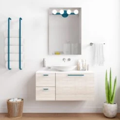 Color Vogue 4 Sconce -Cozy Light World scene bathroom hardware lighting nickel slate blue dutton brown 1 square