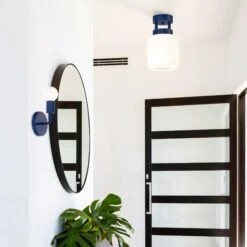 Color Snug Sconce 23 Color Snug Sconce -Cozy Light World scene snug sconce maxo flush 8 black cobalt 1x1 1